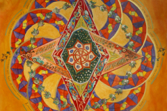 Mandala 54 - 50 x 50 cm - acryl en inkt