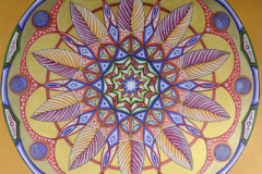 Mandala 93 in acryl en inkt 50 x 50 cm