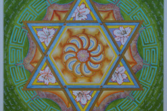 Mandala 40 - 50 x 50 cm - acryl en inkt