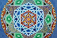 Mandala 55 - 50 x 50 cm - acryl en inkt