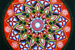 Mandala 66  - 50 x 50 cm - acryl en inkt