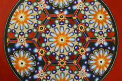 Mandala 72 - 50 x 50 cm - acryl en inkt