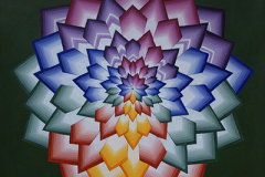 Mandala 76 - 50 x 50 cm - acryl en inkt
