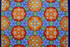 Mandala 83 in acryl en inkt 50 x 50 cm € 550 exclusief lijst aluminium 60 x 60 cm € 70