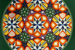 Mandala 69 in acryl en inkt 66 x 66 cm € 790 exclusief lijst aluminium 80 x 80 cm € 110